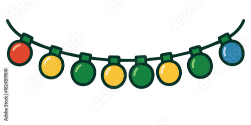 Festive string lights