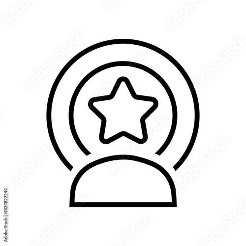 Influencer vector icon set. blogger illustration sign collection. broadcast symbol.