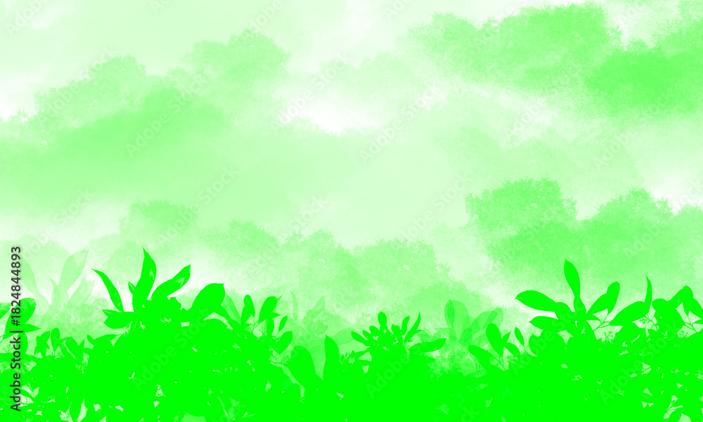 Fototapeta premium Fog or smoke, green smog clouds on floor, isolated transparent special effect. morning fog over land or water surface, magic haze.