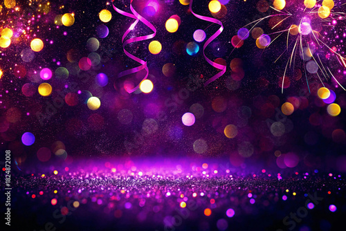 abstract christmas background with lights