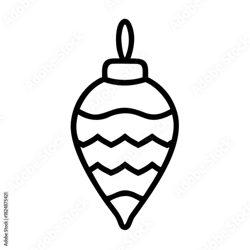 Christmas decoration icon vector
