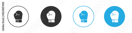 Boxing glove icons logo vector EPS 10, flat vector illustrations