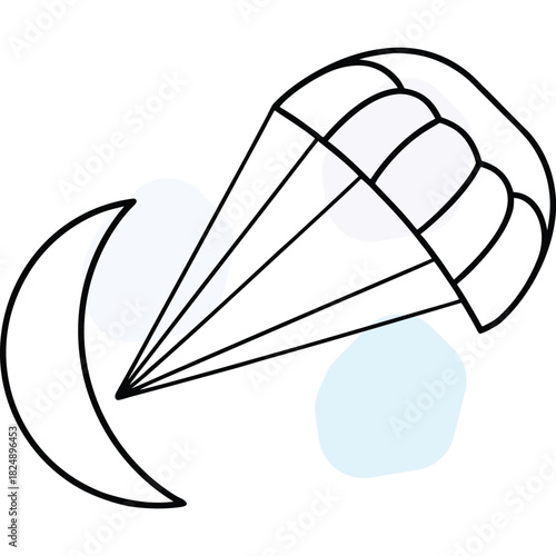 Simple design of a parachute