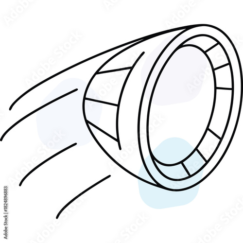 Simple wheel illustration