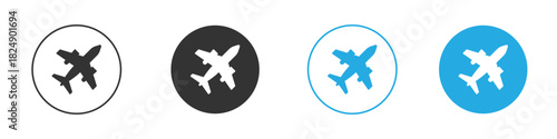 Plane icons logo vector EPS 10, flat vector illustrations