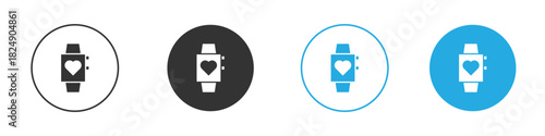 Smartwatch icons logo vector EPS 10, flat vector illustrations