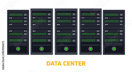 Data Center Servers Modern Technology for Data Storage and Management