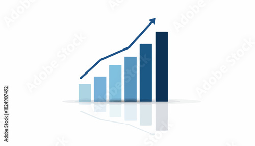 Business Growth and Progress A Visual Representation of Upward Trends and Success