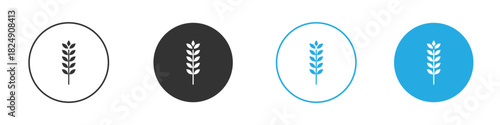 Wheat icons logo vector EPS 10, flat vector illustrations