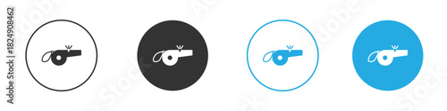 Whistle icons logo vector EPS 10, flat vector illustrations