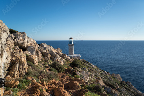 Lighthouse at Cape Tainaron, the Southernmost Point of Mainland Greece