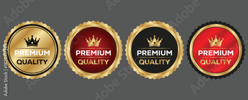 Premium Quality Gold Badge Vector Design