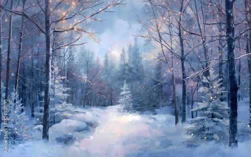 morning in the forest