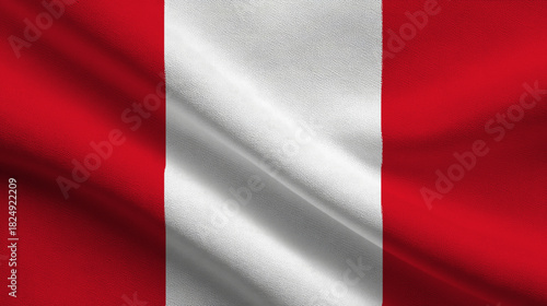 Free Download Peru flag waving proudly, representing the nation's sovereignty and identity in a vibrant display of colors - GFXLoad