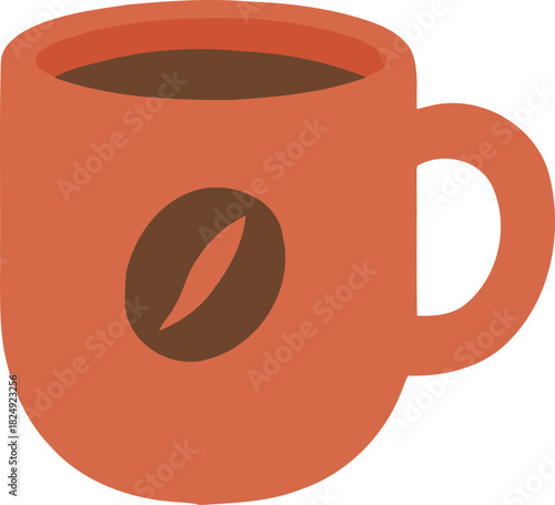 Brown Takeaway Coffee Cup Vector Illustration