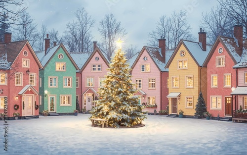 winter in the city of tallinn