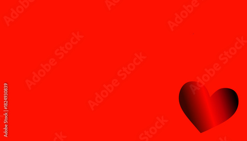 red hearts background, banner for valentine's day, poster , postcards, picture