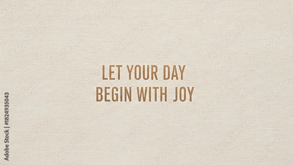 Naklejka premium Inspirational message on textured beige background with motivational quote displayed centrally