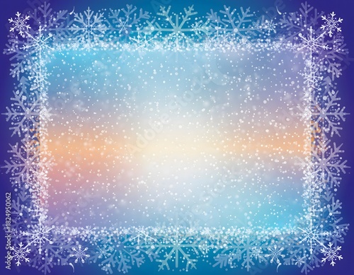 Social Media Story Mockup with Winter Gradient Border for Seasonal, Digital, and Marketing Design Projects