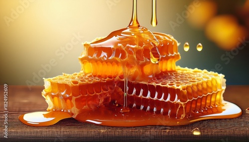 honeycomb honey drizzle