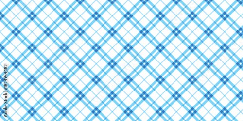 Bavarian Oktoberfest seamless pattern with blue and white rhombus Flag of Bavaria Oktoberfest blue checkered background Wallpaper Vector old diamonds background	