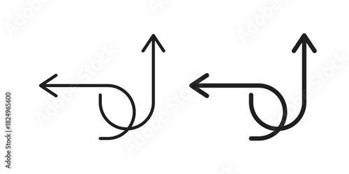 Flexibility icons in simple black style symbol sign for apps and website