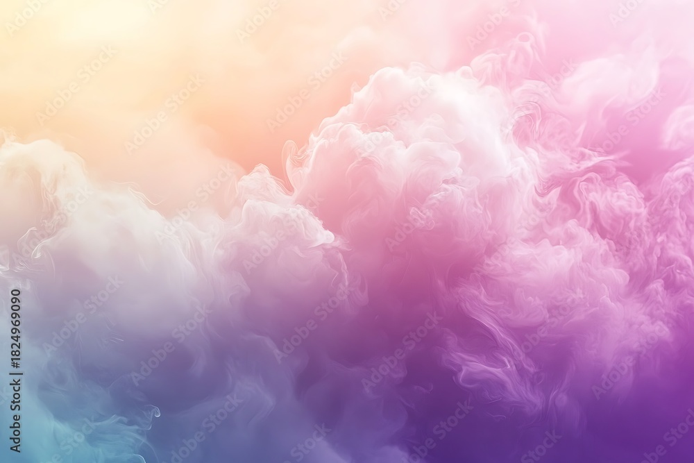 Fototapeta premium Fantasy pastel cloudscape design high resolution picture