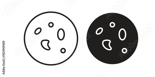 Leukemia icons in simple black style symbol sign for apps and website