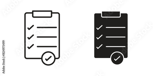 Requirements icons in simple black style symbol sign for apps and website