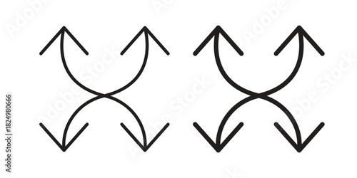 Versatile icons in simple black style symbol sign for apps and website