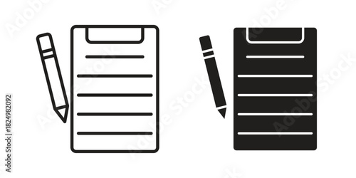 Wills and trusts icons in simple black style symbol sign for apps and website