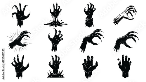 Diverse collection of monochrome line art icons depicting various handcrafted objects, tools, and materials essential for traditional arts and crafts, ideal for graphic design projects