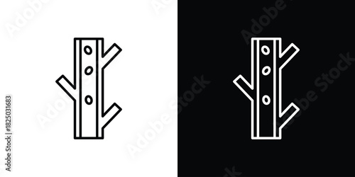 Blood vessel icons big set. A collection of simple black symbols