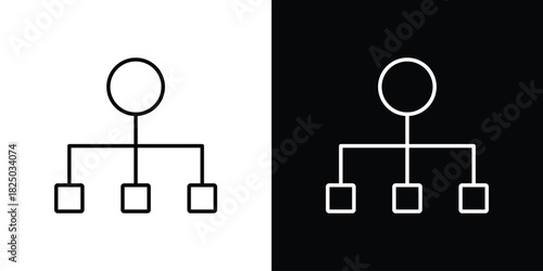 classification icons big set. A collection of simple black symbols