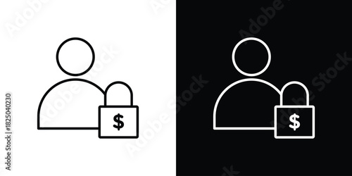 Guarantor icons big set. A collection of simple black symbols