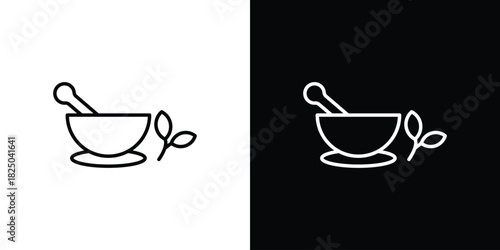 Herbal medicine icons big set. A collection of simple black symbols