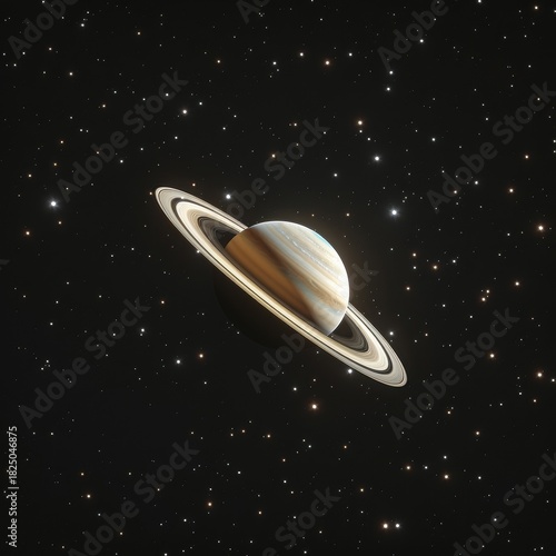 A stunning image of Saturn, showcasing its iconic rings against a starry background.