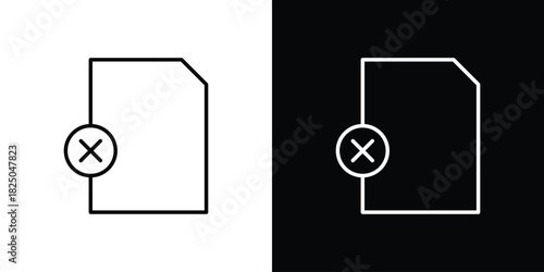 Paperless icons big set. A collection of simple black symbols
