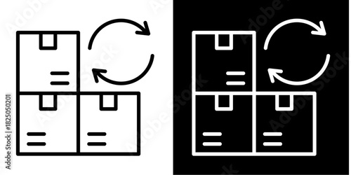 Cargo Exchange  Icon Set White Mix Style Collection