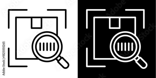 Barcode Scan  Icon Set White Mix Style Collection