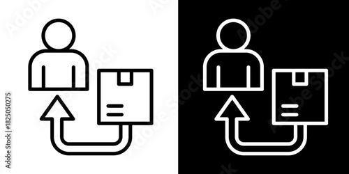 Customer Returns  Icon Set White Mix Style Collection