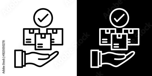 Quality Check  Icon Set White Mix Style Collection
