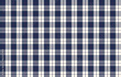 Classic navy stripe plaid check pattern, tartan plaid seamless pattern background. Fabric texture background for clothing design