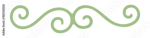 ornate divider doodle icon. Vector doodle illustration icon isolated on white bg