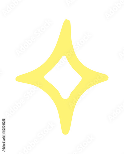 spark doodle icon. Vector doodle illustration icon isolated on white bg