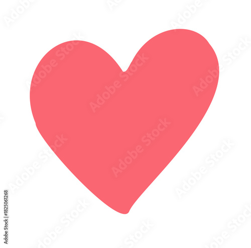 heart doodle icon. Vector doodle illustration icon isolated on white bg