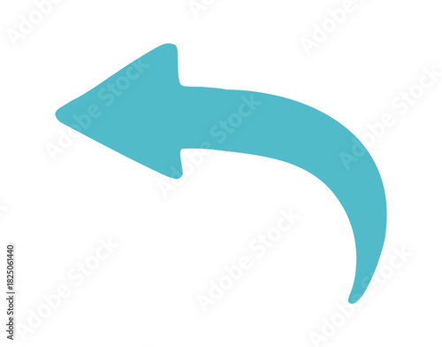 arrow hand drawn doodle. Vector doodle illustration icon isolated on white bg