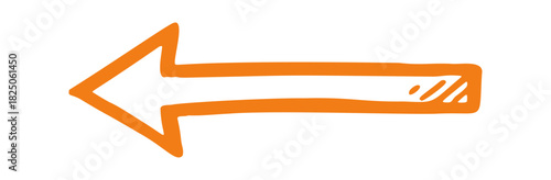 arrow doodle icon. Vector doodle illustration icon isolated on white bg