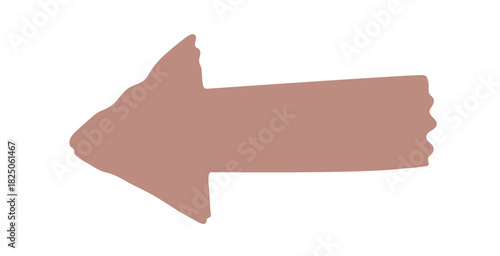 arrow hand drawn doodle. Vector doodle illustration icon isolated on white bg