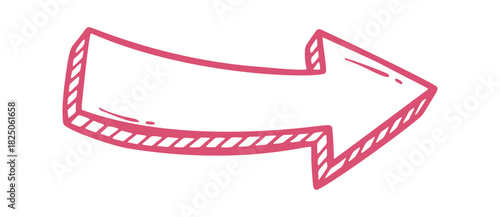 arrow doodle icon. Vector doodle illustration icon isolated on white bg